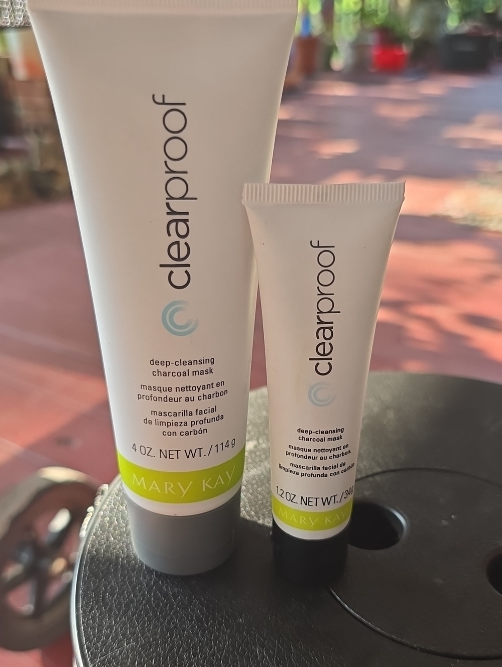 Mary Kay Clearproof Deep-Cleansing Charcoal Mask Tubes - White & Green Accents
